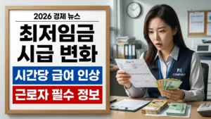 년 한국 최저임금 시급2026