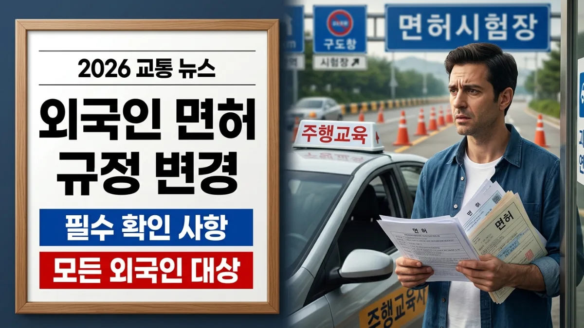 외국인을 위한 한국 운전면허 — 모든 외국인이 반드시 알아야 할 주요 규정 변경